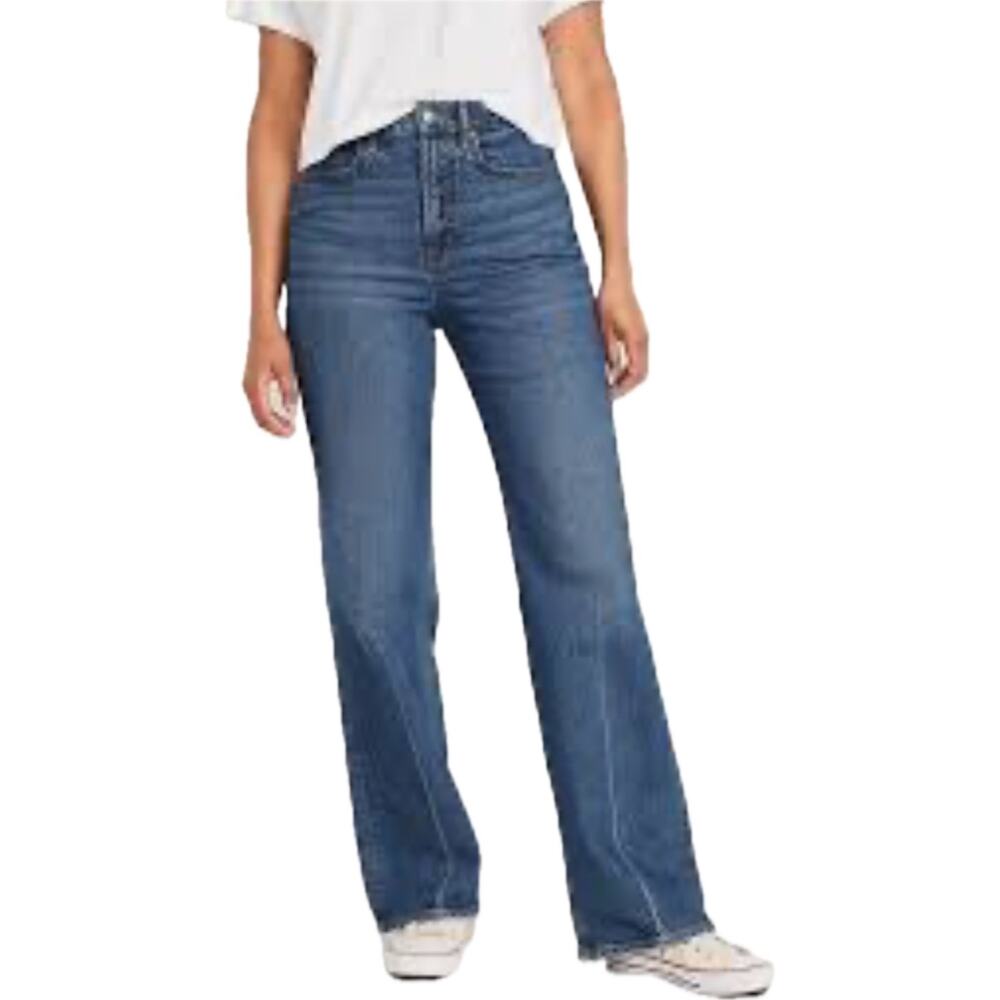 Old Navy Women's Classic Blue Wide Leg Jeans